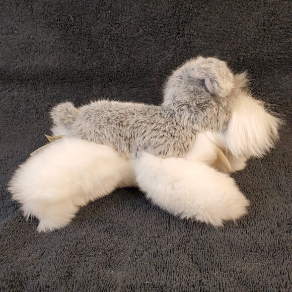 "Miyoni" Miniature Schnauzer Plush Toy by Aurora. 9 in - Picture 4 of 13